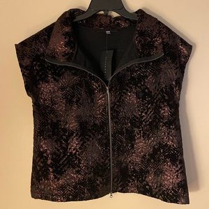 bryn Walker Cropped Zipper Jacket